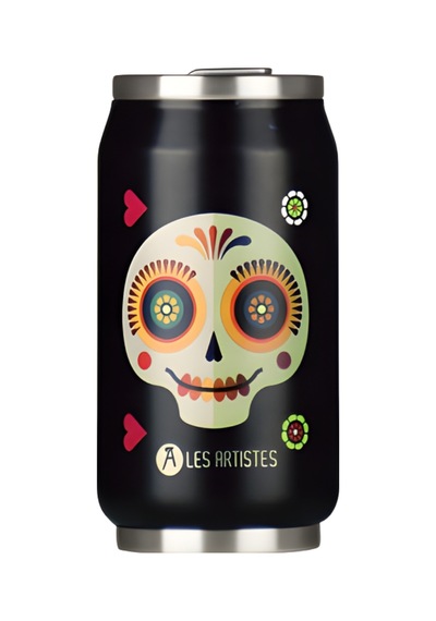 Les Artistes Paris Isı Yalıtımlı Kutu Çelik Termos 280ml Sugar Skull Çok Renkli