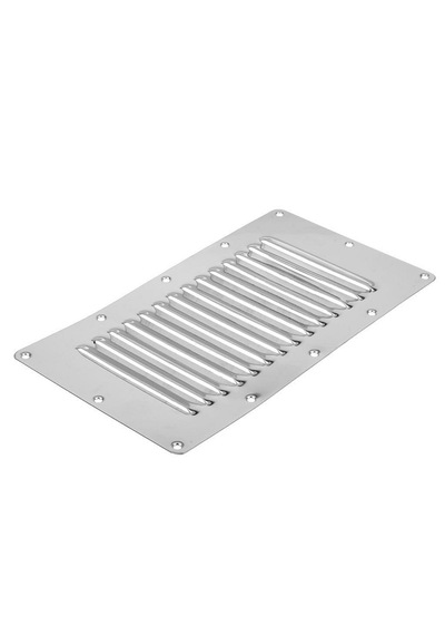 2 Adet Havalandırma Kapağı. 14'lü Model 125x230mm. Paslanmaz Krom