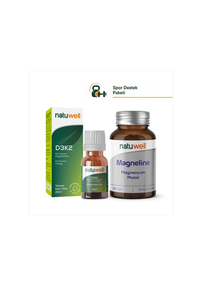 Vitamin D3k2 Damla 20 Ml Ve Magneline Magnezyum Malat 60 Tablet