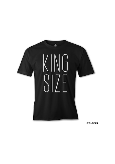 King Size Siyah Erkek Tshirt