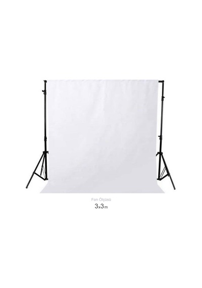Gdx Seyyar 3x3m Beyaz Fon Perde Sistemi Standlı E-ticaret Ürün Çekim Portre Fotoğraf Stüdyo Seti Diğer