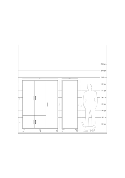 Kronos Dolap 7 Raflı 5 Kapaklı Tek Askılı 132x59x195 Çam-antrasit/antrasit Antrasıt/antrasıt Kronos Dolap 7 Raflı 5 Kapaklı Tek Askılı 132x59x195 Çam-antrasit/antrasit Antrasıt/antrasıt