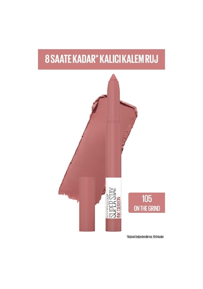 Maybelline New York Super Stay Ink Crayon Kalem Mat Ruj- Spiced Up - 105 On The Grind