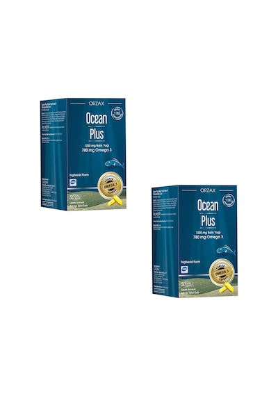 Ocean Plus 1200 Mg Balık Yağı Limon Aromalı 50 Kapsül 2 Adet