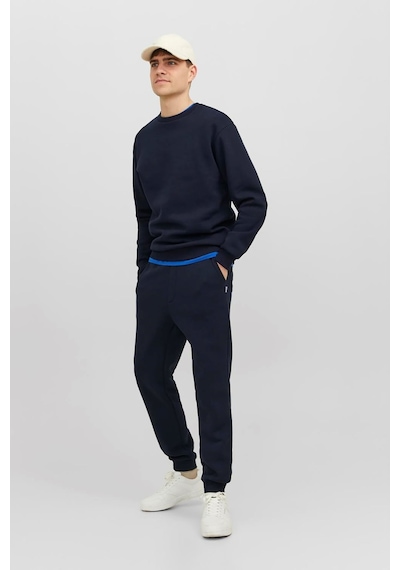 Jack & Jones Erkek Jjebradley Bisiklet Yaka Sweatshirt 12249341 Lacivert