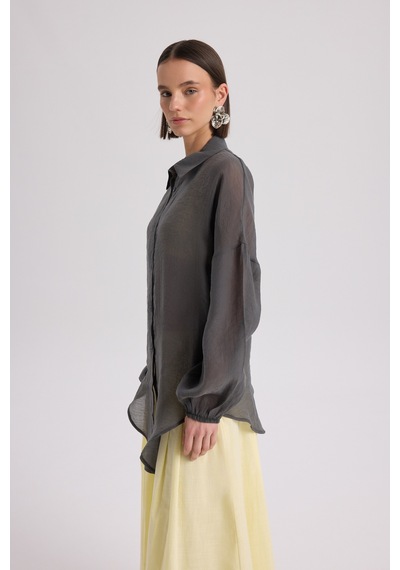 Mai Collection Mai Studios Co. Lyra Oversize Antrasit Gömlek Antrasit