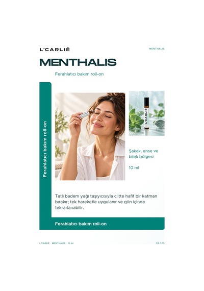 L'carlıe Menthalis Canlandırıcı Bitki Yağları Roll-on Naneli 10 Ml