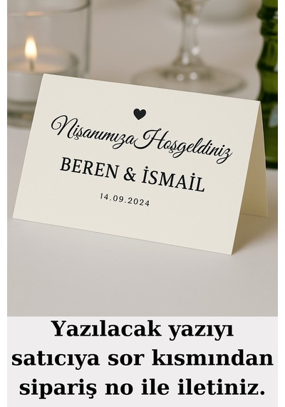 15 Adet Söz, Nişan, Düğün, Kına Masa Kartı