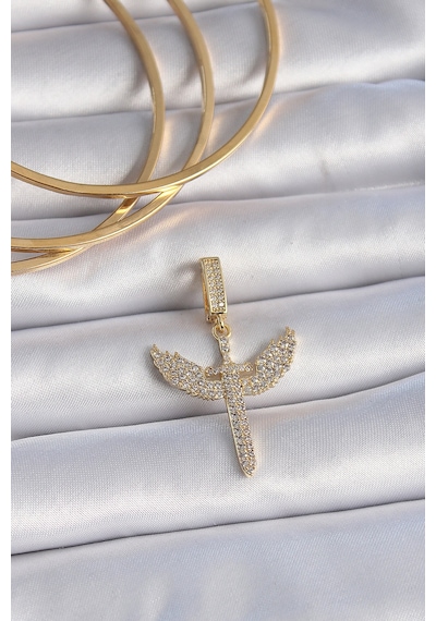 Pirinç Gold Renk Zirkon Taşlı Mikail Model Ajda Charm Diğer