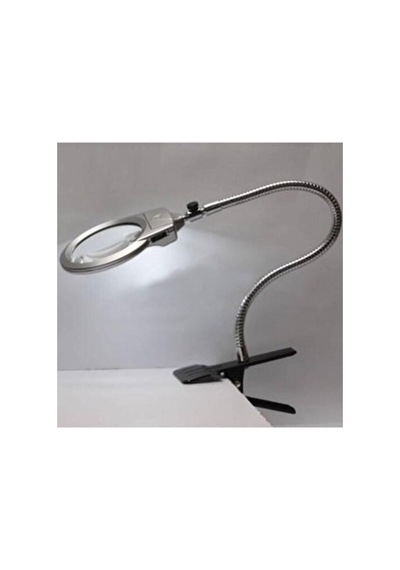 Işıklı Büyüteç Tamirci Büyüteci Çalışma Lambası Lup Mercek 130mm 636373737311