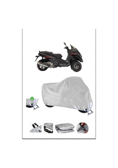 Gilera Fuoco500 Kilit Uyumlu Su Geçirmez Dayanıklı Motosiklet Brandası-gri