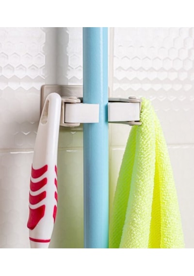 Premium Duvar Tipi Mop & Fırça Askı Aparatı Plastik Çok Renkli Tr Diğer