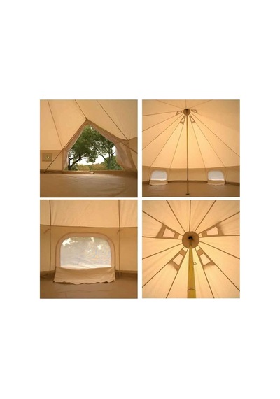 Büyük Glamping Kamp Çadırı - Kalın Kumaş - 4 Mevsim - 14 Kişilik Diğer