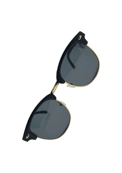 Thentech Gold Detaylı Yeni Sezon Unisex Polarize Güneş Gözlüğü 9911 Siyah