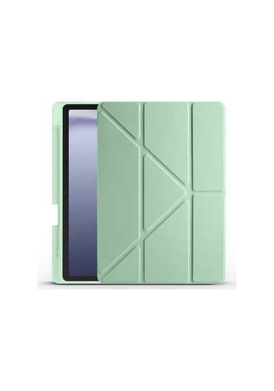 Galaxy Tab A11 Plus Kılıf Zore Tri Folding Kalem Bölmeli Standlı Kılıf Kapaklı Kılıf