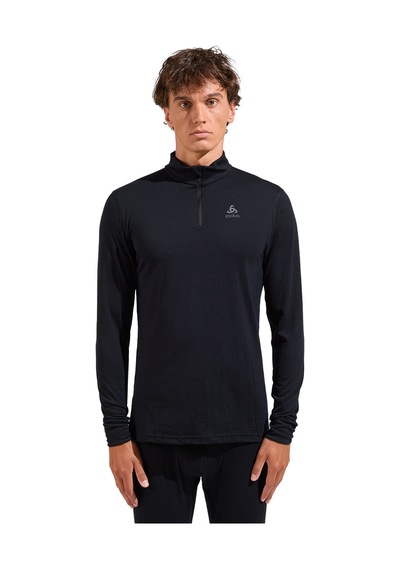 Odlo Odlo Merino 200 Bl Top Turtle Neck L/s Half Zip Erkek Siyah Içlik Üst 6000 Siyah