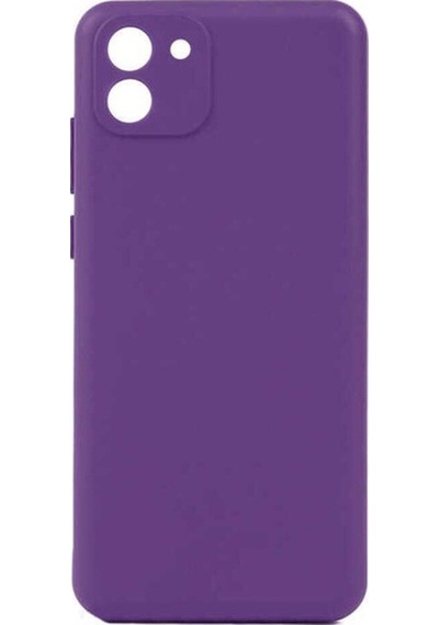 Galaxy A03 Kılıf Zore Biye Silikon Mor
