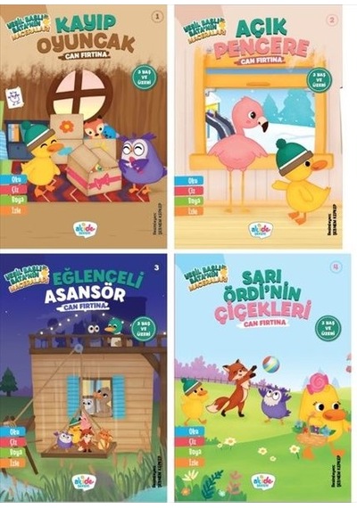 Yeşil Başlı Bata'nın Maceraları Seti - 4 Kitap Takım - Can Fırtına - Akide Şekeri Yayınları