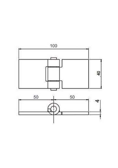 NEKSAN Yaprak Menteşe 4 cm