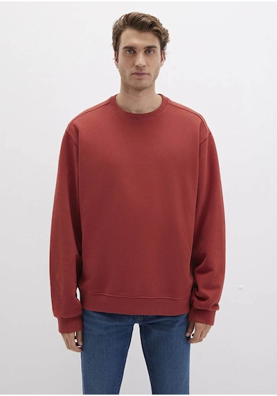 Mavi Koyu Kırmızı Erkek Sweatshirt M0s10482-70457 Koyu Kırmızı