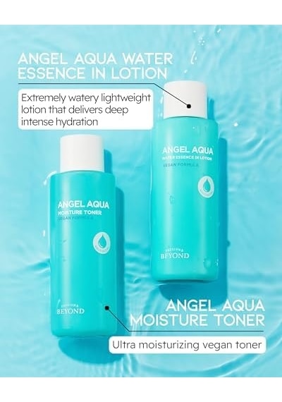 Aqua Moisture Skincare Set Nemlendirici Toner Losyon Krem Seti 330 Ml