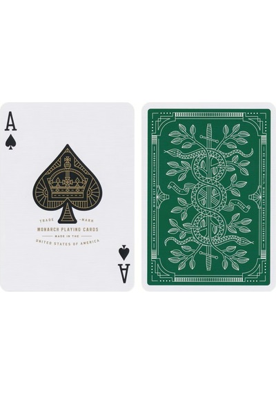 Theory11 Monarchs Green Edition Oyun İskambil Kartı - Yeşil