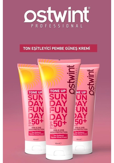 Ostwint Tone Up Ton Eşitleyici Pembe Güneş Kremi SPF50+ 90 ML