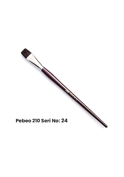 Pebeo 210 Seri Samur Düz Kesik Uçlu Fırça No 24