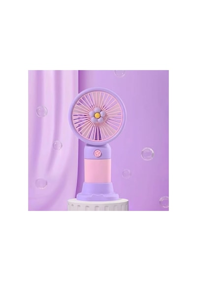 250mah Bataryalı Mini Fan, Usb İle Şarj Edilebilir, Doğal Rüzgar Modu İle Taşınabilir
