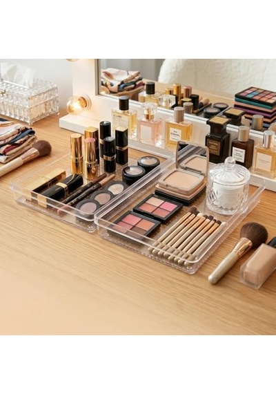 Ayrex Modüler Organizer Set Çekmece İçi Dolap İçi Düzenleyici Organizer Kristal 2'li Set Diğer