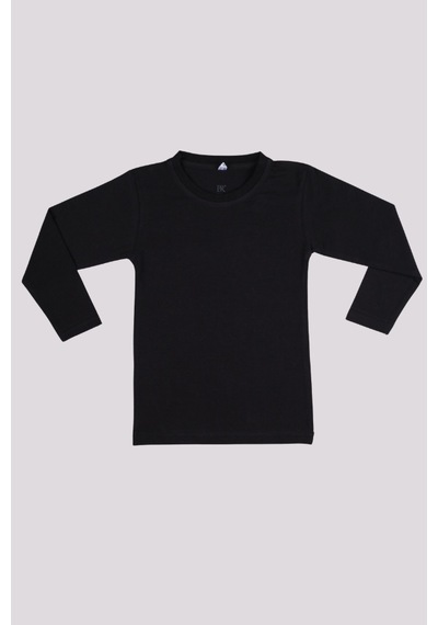 Beberium Çocuk Uzun Kollu Basic Body Siyah