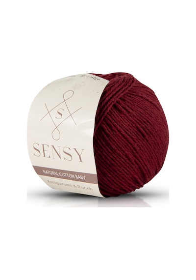 Premium Amigurumi Ipi Punch Panç Baby Soft Cotton 50 Gr Örgü Ip Bordo