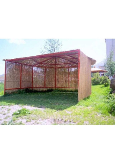 Kamış Hasır Bambu Çit 1m X 5m Sarı Doğal Hali 100 500 Diğer