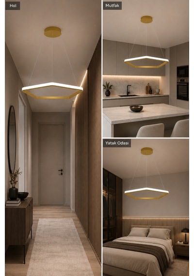 AvizeGO Titan Led Sarkıt Avize Beyaz Işık Eskitme