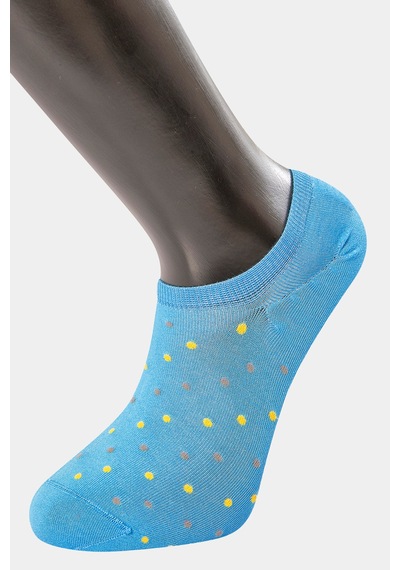 Türen Erkek Puanlı Sneakers Çorap 6'lı Paket Mavi