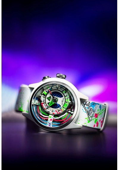 The Electricianz The Neon Z Black & White - Arty Edıtıons Unisex Kol Saati