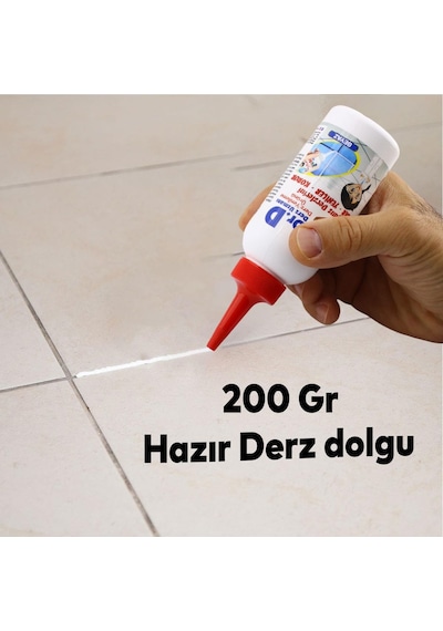 Derz Dolgu Fayans Seramik Mermer Yer Duvar Cam Mozaik Arası Tamir Derz Yenileme Dolgu 300 Gram Beyaz