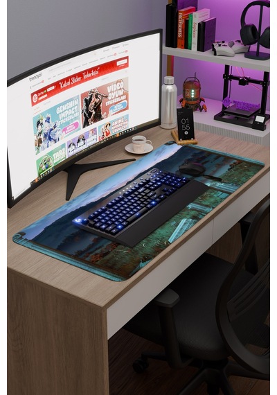 Vinland Saga Anime V2 - 90x40 Xxl Gaming Kauçuk Kaymaz Taban Mouse Pad Fare Altlığı