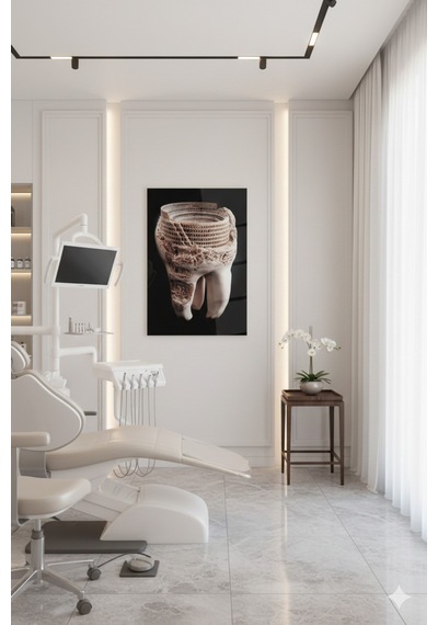 Roma Arenası Detaylı Diş Biblo 3d Oyma Sanat Dekoru