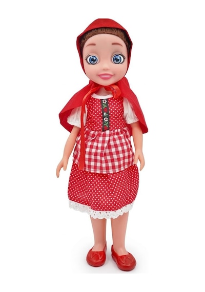 Kırmızı Başlıklı Kız Sesli Masal Anlatan Oyuncak Bebek - 42 Cm