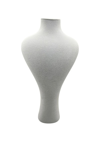 Yerli Üretim Zeus Model Süet Kumaş Gri Renk 42 / 22 Cm Takım Kolye Sergileme Mankeni Çok Renkli