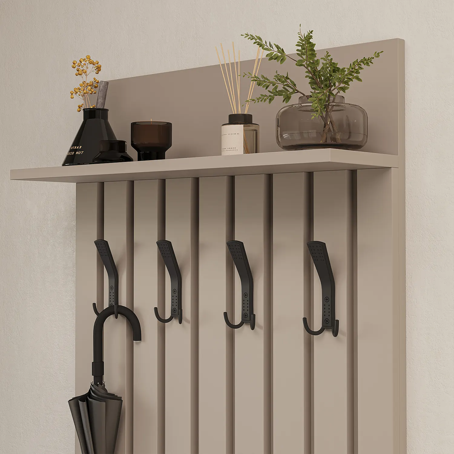 Nord Vestiyer Takımı Lambri Askılıklı, Bench, Modüler, Oval Aynalı Portmanto Takımı Kumtaşı Nord Vestiyer Takımı Lambri Askılıklı, Bench, Modüler, Oval Aynalı Portmanto Takımı Kumtaşı
