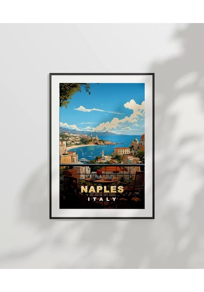 Çerçevesiz Poster Napoli'nin Tarihi Sokakları