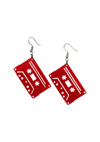 Probestdesign Kaset Küpe - Müzik Severler için Farklı Aksesuarlar N11.44326 Çok Renkli