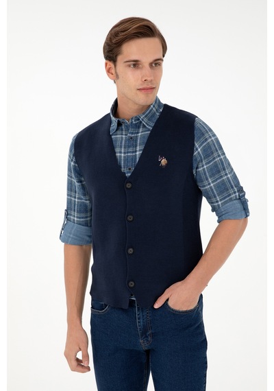 U.s. Polo Assn. Erkek Lacivert Hırka Triko 50292677-vr033 Lacivert