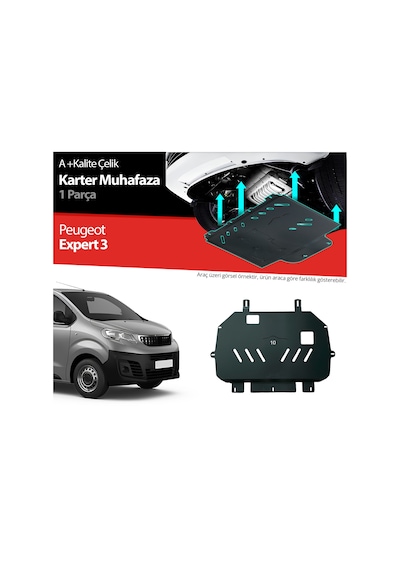 Peugeot Expert 1.5 Motor İle Uyumlu Çelik Karter Muhafaza Koruma 2016 2017 2018 2019 2020 2021 2022 2023 2024