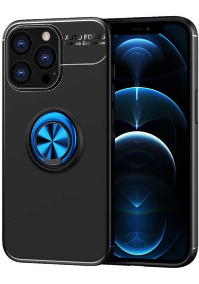 Apple Uyumlu iPhone 13 Pro Max Kılıf Zore Ravel Yüzüklü Silikon Kılıf