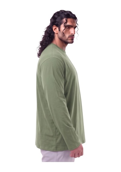Erkek Büyük Beden 115 - 155 Kilo Arası Uygun Bedenli % 100 Pamuk Uzun Kol Bisiklet Yaka Sweatshirt Yeşil Erkek Büyük Beden 115 - 155 Kilo Arası Uygun Bedenli % 100 Pamuk Uzun Kol Bisiklet Yaka Sweatshirt Yeşil