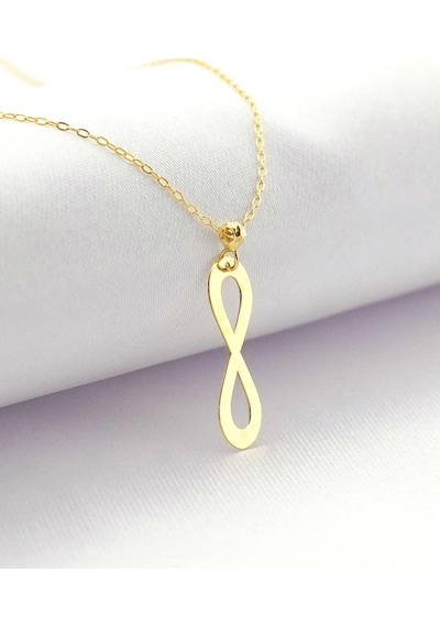 14k Altın Dorikalı Sonsuzluk Kolye 4n37010 Sarı