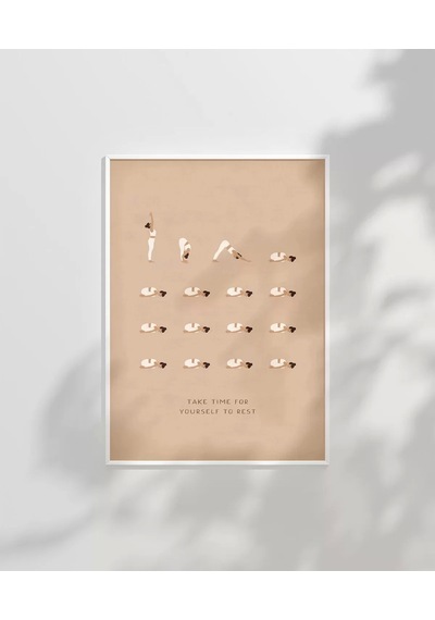 Çerçevesiz Poster Dur Ve Nefes Al